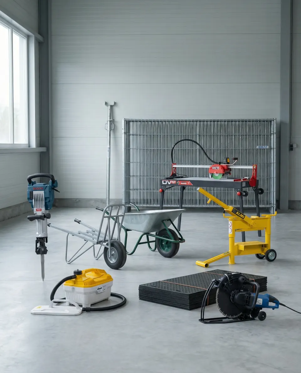 Professioneel bouwmaterieel voor bouw- en renovatieprojecten