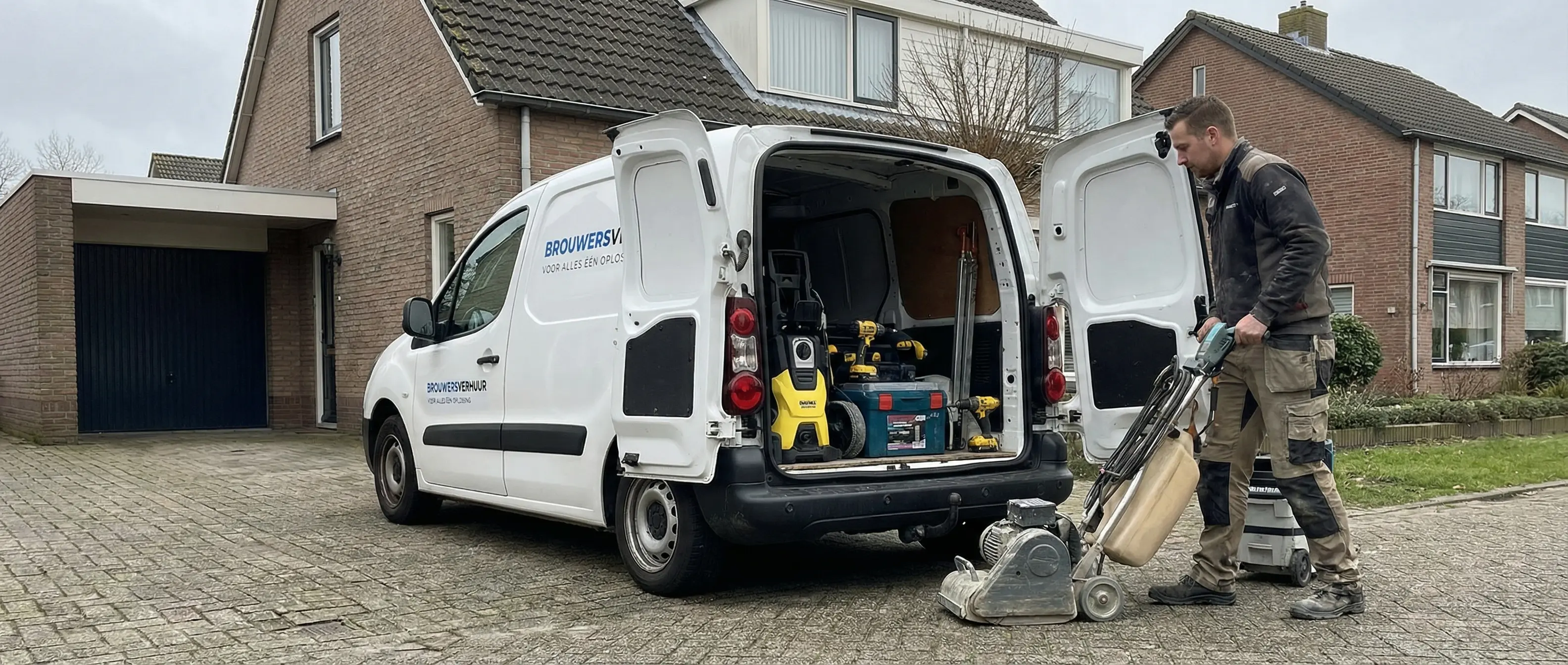 Levering van verhuurmaterieel op locatie